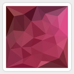 Begonia Pink Abstract Low Polygon Background Sticker